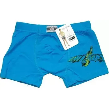 Trenýrky pro děti chlapecké LETADLO 605308 azurové