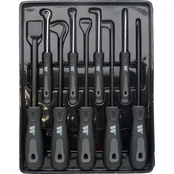 Páčidlo Sada univerzálních háčků na vytažení o-kroužků a škrabka, 9 dílů, Welzh (Welzh Werkzeug)