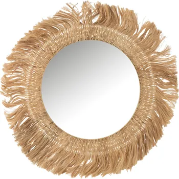 Zrcadlo Závěsné zrcadlo z přírodních vláken J-line Bano 120 cm