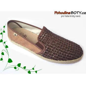 Pánská zdravotní obuv Lehké pánské espadrilky mokasíny Berevere FV3103 (slip on)