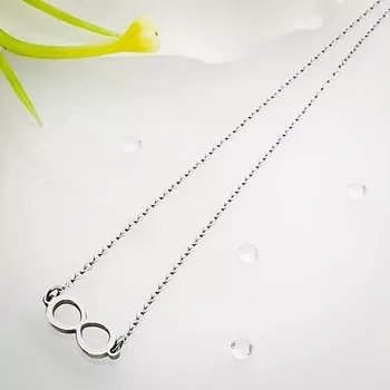 Řetízek Dámský ocelový řetízek - nekonečno kulaté