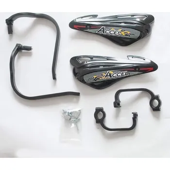 ACCEL kryty rukojetí s hliníkovým uchycením STRONG (22+28mm) uchycení dvoubodové (ALU-černá, plast-černá)