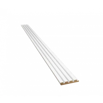 Obklad Lamele 3D VZOREK - Lamely MINI - BÍLÁ - Rozměr vzorku: 123 x 16 x 200 mm