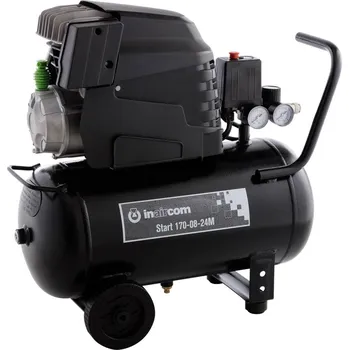 Kompresor INAIRCOM Start 170-08-24M - Pojízdný pístový kompresor START 1,1 kW