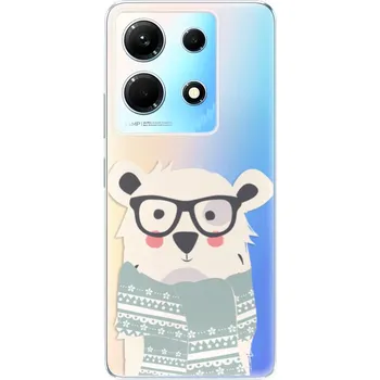 Pouzdro na mobilní telefon Odolné silikonové pouzdro iSaprio - Bear with Scarf - Infinix Note 30