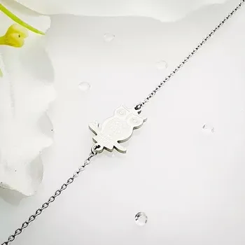 Náramek Dámský ocelový náramek - sova