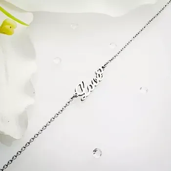 Náramek Dámský ocelový náramek - love