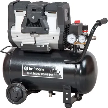 Kompresor INAIRCOM Start Silent OL 195-09-24 - Přenosný pístový bezolejový kompresor START SILENT OL Air 1,1 kW
