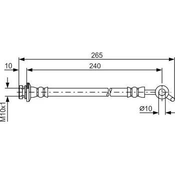 Brzdová hadice Bosch 1 987 481 571 Brzdová hadice