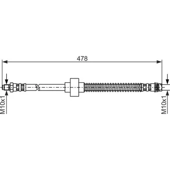 Brzdová hadice Brzdová hadice BOSCH 1 987 476 868