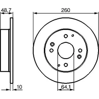 Brzdový kotouč Brzdový kotouč BOSCH 0 986 478 172