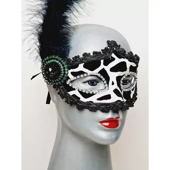 Karnevalový doplněk Škraboška - karnevalová maska - dalmatin