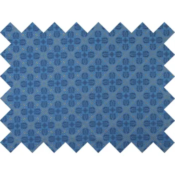 HEDVA ČESKÝ BROKÁT Vzorek brokátu 5x10cm 51056 POUPATA modrá | 55