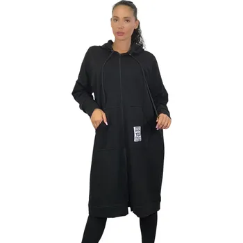 Dámská mikina Dlouhá mikina pro baculky Barva: černá