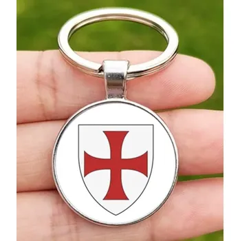 Přívěšek na klíče kříž templářů