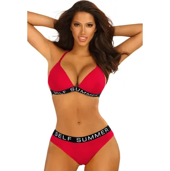 Dámské plavky Dvoudílné dámské plavky MIAMI 1 S555 červené - Self 38B