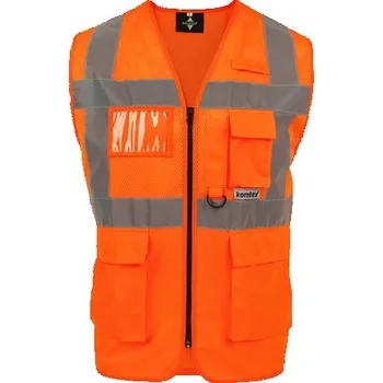 reflexní vesta Korntex Athens Multifunkční reflexní síťovaná vesta KX808 Signal Orange 7XL