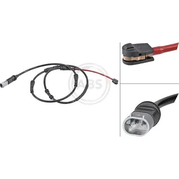 Brzdová destička Výstražný kontakt, opotřebení obložení A.B.S. 39749