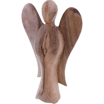 Vánoční dekorace TifanTEX Dřevěný anděl 15 cm