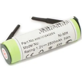 TopTechnology Baterie Braun 180AAH 2500mAh Ni-MH - neoriginální, neoriginální příslušenství pro holící strojky a jiná zařízení dalších značek