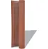 zahradní zástěna Oboustranný zahradní plot z PVC 43622 hnědý 90 x 300 cm