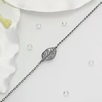 Náramek Dámský ocelový náramek - list