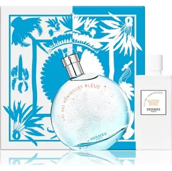 Parfém Hermes Hermes Eau des Merveilles Bleue SET: Toaletní voda 100ml + Tělové mléko 80ml pre ženy Toaletní voda