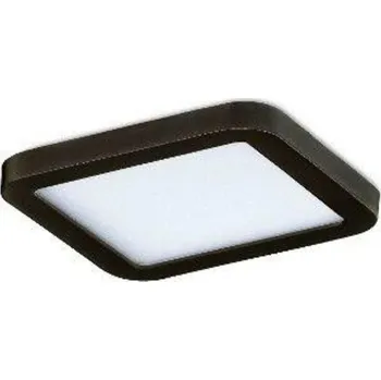 Bodové svítidlo LED Stropní zápustné bodové svítidlo AZzardo Slim 9 Square 3000K IP44 black AZ2833 6W 500lm 3000K IP44 9cm čtvercové černé