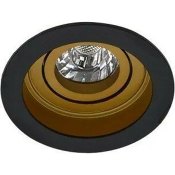 Bodové svítidlo AZzardo AZ2804 podhledové svítidlo Ibiza černá/zlatá