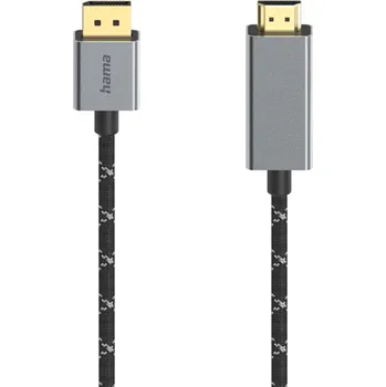 Video kabel Hama kabel DisplayPort na HDMI 1,5 m, UHD/4K@60 Hz, Prime Line