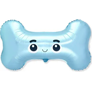 Foliový balonek - kost modrá - 61 cm