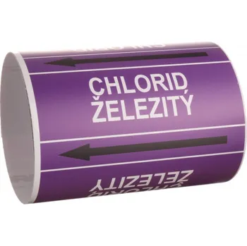 Kancelář Páska na značení potrubí Signus M25 - CHLORID ŽELEZITÝ Samolepka 100 x 77 mm, délka 1,5 m, Kód: 26056