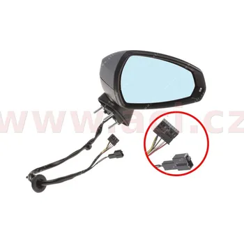 Auto zrcátko zpětné zrcátko el. ovládaný vyhřívaný s blikačem pro lak 3/5dv. (8kolíky) P