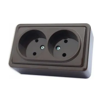 Elektrická zásuvka Dvojitá zásuvka VILMA SL+250, barva antracit