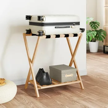 vidaXL Stojan na zavazadlo 68,5 x 38 x 58 cm bambus [356365]