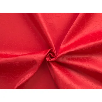 HEDVA ČESKÝ BROKÁT Ospen 160 KRUCÁNKY červená