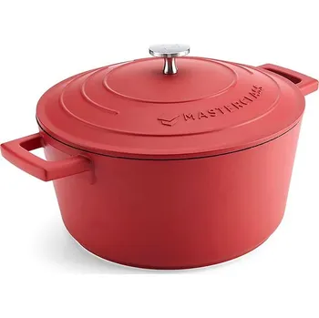 Hrnec MasterClass indukční nepřilnavý hrnec, 24 cm, 4 l, červený
