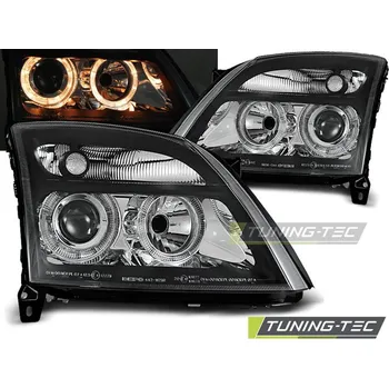 Přední světlomet Tuning-Tec Přední čirá světla Opel Vectra C (2002 - 2005) - černé - Angel Eyes
