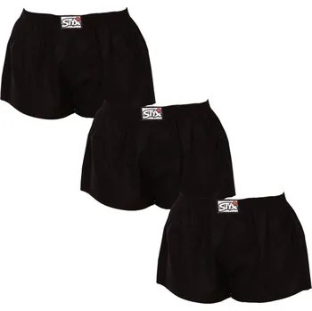 Dámské trenýrky 3PACK dámské trenky Styx klasická guma černé (3K0960) XXL Možnost vrácení zboží ZDARMA do 120 dnů!