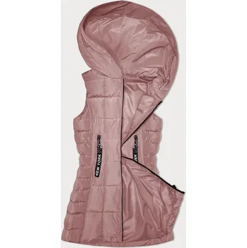 Dámská vesta Růžová péřová dámská vesta s kapucí SWest, odstíny růžové XL (42) i392_23220-53