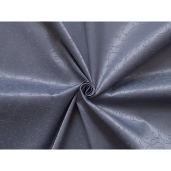 HEDVA ČESKÝ BROKÁT Ospen 160 KRUCÁNKY modrošedá