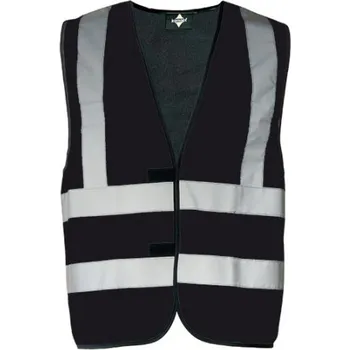 reflexní vesta Korntex Hannover Unisex bezpečnostní vesta KX140 Black 6XL