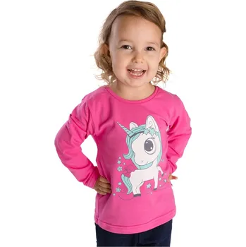 Dívčí tričko Bettymode Dětské tričko JEDNOROŽEC S MAŠLÍ dlouhý rukáv, 92
