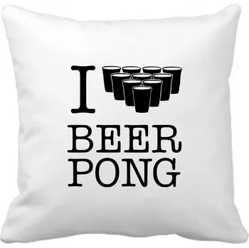 Dekorativní polštářek Fenomeno Polštářek - I love beerpong