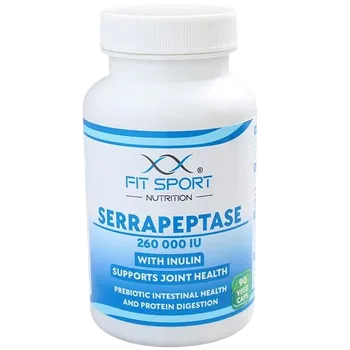 Přírodní produkt FitSport Nutrition Serrapeptase 260 000 IU with Inulin 90 cps.