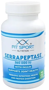 Přírodní produkt FitSport Nutrition Serrapeptase 260 000 IU with Inulin 90 cps.