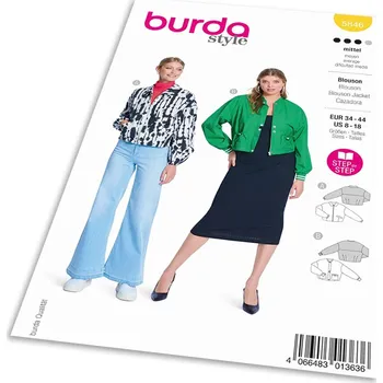 Volný čas Střih Burda 5846 - Bluzón, lehká bunda