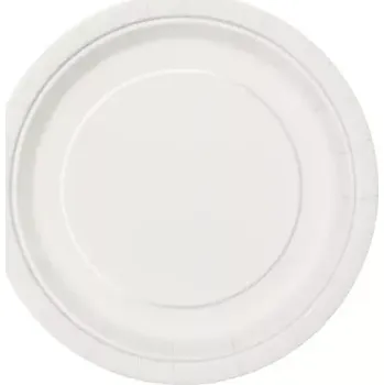 Talíř EKO Talířky papírové - bílé 23cm 8ks