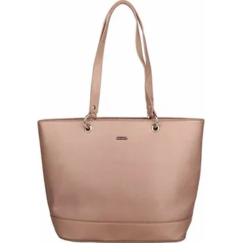 Velká tmavě zlatá kabelka na rameno David Jones CM6684 na formát A4