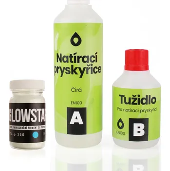 Natírací epoxidová pryskyřice s fotoluminiscenčním pigmentem EN 100 Natírací epoxidová pryskyřice s modrým fotoluminiscenčním pigmentem EN 100, Svítí tyrkysově (hmotnost 800 g) Kód: 24676